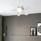 Ceiling Fan LED Light E27 30W 15.75 Inch Quiet Ceiling Fan Lamp Socket Fan Light