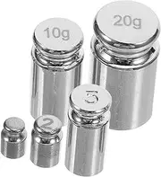 HEATSHAKING 5pcs Steel Calibration Weights Digital Scales Accurate Balance Weights Portable and Lightweight Calibration for Jewelry Crafts and Luggage