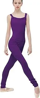 [Wearmoi] Wear More Capella Women's Ballet Pants Rompers, Knit Material, Ankle Length, Amethyst
