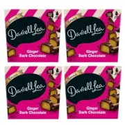 901233 4 X 200G BOX DARRELL LEA DARK CHOCOLATE COATED GINGER AUSTRALIAN MADE