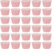 Dessert Cups, Snack Cups,150 Pcs Dessert Paper Cups Ice Cream Sundae Paper Bowls Frozen Dessert Yogurt Container Disposable Paper Cups Party Supplies (Pink)