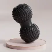 Black 2pcs Fascia Ball Foot Arch Massager Peanut Ball for Muscle Relaxation, Dee