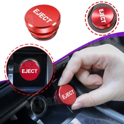 Universal 12V Red Eject Button Car Cigarette Lighter Cover Decor Car Accessories (for: Renault)