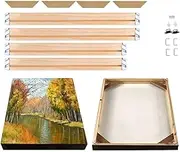Canvas Stretcher Bars 16x20 Inch, Wood Canvas Frame Kit, Easy to Assemble Canvas Stretching System, Gallery Wrap Oil Frame Kits Canvas Wood Stretcher Bars- for Oil Paintings, Prints, Posters