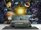3D Planet Sun Space Galaxy Self-adhesive Removeable Wallpaper Wall Mural 30