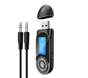 USB Bluetooth 5.0 Transmitter Receiver Audio Adapter AUX 3.5mm TV CAR PC Speaker