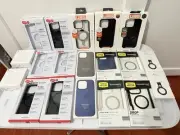 iPhone 16 Pro Max/ 16 Pro Cases Wholesale Lot of 15, plus 30W adapter, AirTag