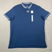 Sonoma Super Soft Pique Polo Shirt Men's 2XL Blue New