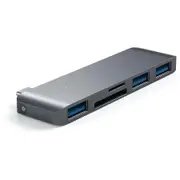 Satechi USB-C to USB 3.0 3-in-1 Combo Hub (Grey)