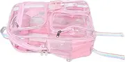[BESPORTBLE] Transparent Backpack Clear Mini Bag Makeup Bag for Clear Backpack Purse Games Festival Backpack Sport Events Backpack Transparent Clear Backpack Concert Bag Lavender