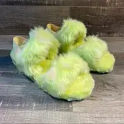 UGG Oh Yea! Slides Yellow with Light Pink Spots Size 8