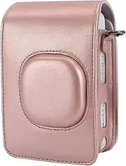 Eacam Protective Case Compatible with Instax Mini Liplay Hybrid Instant Camera and Printer, Soft PU Leather Bag with Removable/Adjustable Shoulder Strap