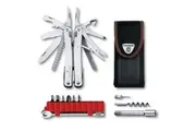 Victorinox Swiss Tool Spirit X (plus Ratchet Wrench Kit and Nylon Pouch) Swiss Army Knife - Silver