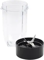 Replacement Cross Blade + 16Oz Cup Set Compatible for Magic Bullet, Replacement Parts Compatible with 250W MB1001 Blender