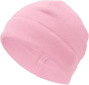 [X AUTOHAUX] Cycling Hat Keep Warm Ear Protection Hard Hat Liner Polar Fleece Fabric Pink 27x18cm 1 Pcs