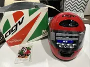 New Vintage AGV R3 Snell M95 DOT Motorcycle Helmet Red Size XL NICE-LOOKING