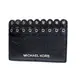 Michael Kors 專櫃款 黑色 真皮材質波浪飾邊名片/萬用夾 #32T8SF6D1 (4.3折)