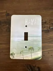 New! Hawaii Tropical Beach Light Switch Cover Single Toggle Metal