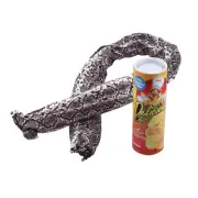 Hallowen Magic Snack Chips Can Flexible Spring Snake Trick Joke Gag Toy Kids D