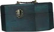 HAWILLOSCH Box Wood Vintage Storage Box Portable Octagonal Organizer with Flip Lid Chest for Jewelry Keepsakes and Desktop Storage for Home Travel