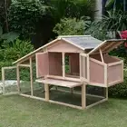 Pawhub Wooden Chicken Coop 168cm Rabbit Hutch With Run Hatching Box