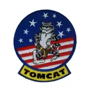 TOMCAT Top Gun Funny Patch Topgun Embroidered Film Maverick 9×7.7×0.1cm(4.3g)