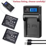 DMW-BCK7E Battery or LCD Charger For Panasonic Lumix DMC-S1 S2 S3 DMC-S5 SZ1 SZ5