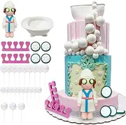 Spa Cake Topper Decoration Balls - Theme Party Supplies for Make Up, Salon, Birthday Favor Decoration