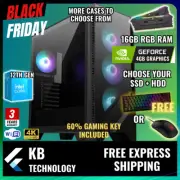 Intel 12th gen | Gaming PC | 16GB RAM | CHOOSE SSD and HDD | Desktop Computer