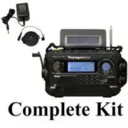 New KA600 Voyager Pro Solar Multi-band RDS Radio Kit w/ AC Adapter & SW Antenna!