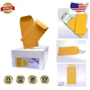 Versatile 500 Count Gummed Kraft Envelopes - Perfect Storage for Jewelry, Seeds