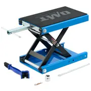 1100lb 500kg Motorcycle Lift Jack Scissor Jack Stand with T Handle Wide Deck