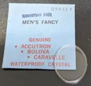 Genuine NEW Bulova - Christian Dior Replacement Watch Crystal Part# 05911F