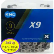 KMC X9 Chain 9 speed - Si/Gr