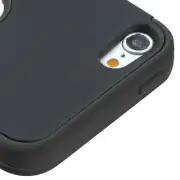 for iPod Touch 5th 6th 7th Gen - BLACK High Impact Rugged Armor Hybrid Skin Case