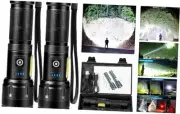 Rechargeable LED Flashlights High Lumens, 990,000 Lumens Super Bright