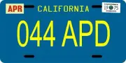 Columbo Peter Falk Peugeot CA 1975 metal License plate