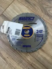 4 NEW IRWIN MARATHON 7-1/4" 24T CARBIDE TIP CIRCULAR SAW BLADES #240304pk