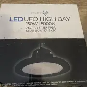 Commercial LED CLU11-150WRD1-BK50, UFO LED High Bay, 150W, 20250 Lumen, 5000K,