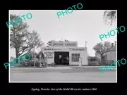 OLD 8x6 HISTORIC PHOTO OF EPPING VICTORIA THE MOBIL OIL SERVICE STATION c1960