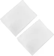 COMNESTBI 2Pcs Clear Book Covers Scrapbook Protector with Scratch Function Transparent Notepad Sleeve for Work Use
