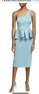 AIDAN MATTOX DRESS/RETAIL$275/AQUAMARINE/NEW WITH TAG/SIZE 6/