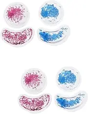 2sets Gel Eye Pads for Puffy Eyes Cooling Eye Mask Sequins Eye Safe for Eye Care 4pcs*2