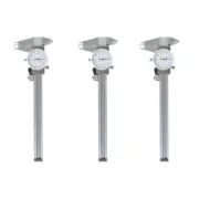 3 Pack Stainless Steel Dial Caliper Shockproof Of Gauge 0.001" Accuracy 6 Inch