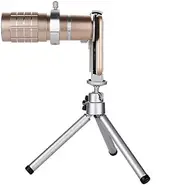 Monocular Telescope, Fully Versatile Coated Optical Glass Lens + Phone Clip+Tripod Prism for Bird Watching Hiking Concer