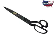 New 12" Tailor Scissor Upholstery Carpet Shears Heavy Duty Stainless Steel Black