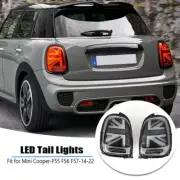 Pair LED Tail Lights For Mini Cooper F55 F56 F57 2014-2022 Union Jack Rear Lamp (for: Mini)