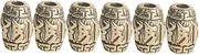 [COHEALI] Sets Beads for Jewelry Making DIY Bracelet Beads Spacer for Jewelry Metal Silver for Making Pcs