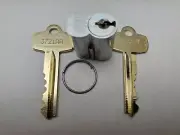 (2) PCS. Kaba Ilco 6-Pin Interchangeable Core Master Key System 44 Satin Chrome