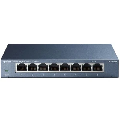 TP-Link TL-SG108 8-Port 10/100/1000Mbps Desktop Switch [TL-SG108]